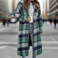 thumbnail image 5 of LIaqionyy Women's Plaid Long Jacket Shacket Zip up Casual Collared Jackets Trendy Fall Coats with Pocket, 5 of 8