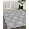 thumbnail image 2 of Ahgly Company Indoor Round Patterned Silver Gray Area Rugs, 3' Round, 2 of 6