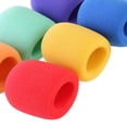 thumbnail image 2 of GARVALON 10Pcs Cylindrical High-density Foam Microphone Cover Mic Windscreen for Karaoke KTV, 2 of 6