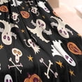 thumbnail image 3 of Retro Halloween Ghost Pattern Blanket,Comfortable Soft Lamb Wool Throw Blanket,All Season,Warm Lightweight Blankets for Sofa Bed Couch Living Room Chair,40"x50", 3 of 4