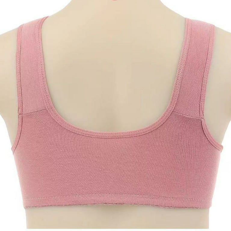JGTDBPO Front Button Bra For Women No Underwire Extra-Elastic High Support  Soft Cup Everyday Sleep Bra Push Up Front Snaps Bras Front Closure Plus  Size Sports Bras For Women Girls 