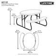 thumbnail image 2 of Mesa Picnic Plegable Para Niños Verde Lifetime 60132, 2 of 4