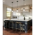 thumbnail image 6 of Nuvo Lighting Antebellum 1-Light Mini Pendant Fixture Black and Aged Gold Finish with Clear Glass - N/A, 6 of 9