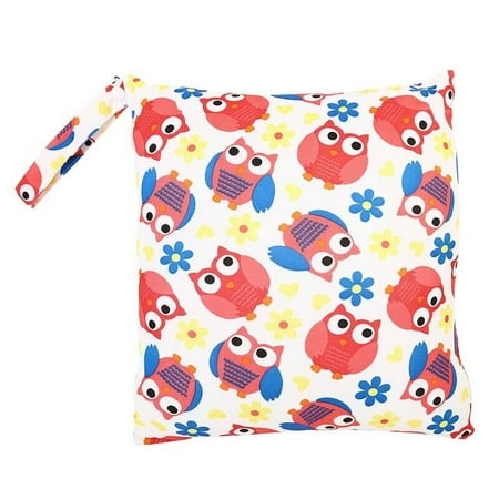 SHOPFIVE Cute Waterproof Reusable Baby Cloth Diaper Nappy Wet and Dry Bag