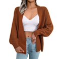 thumbnail image 3 of Vedolay Long Cardigans for Women Loose Cardigan Coat Cover up Women Cardigan Coat 2023 Brown,S, 3 of 5