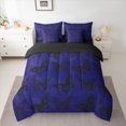 thumbnail image 2 of Feelyou Women Blue Butterfly Twin Bedding Sets 7-Piece, Dreamy Animal Bedding Comforter Set, Modern Fashion Style Reversible Sheet Sets, Ultra Soft Bedroom Decor, 2 of 7