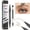 Light Brown, variant on Pinkiou Eyebrow Pen,Microblading Eyebrow Pen,2-In-1 Waterproof Eyebrow Pen,Dual-Ended Eyebrow Pen with 2-Fork-Tips and Precision Brush,Eyebrow Pen for Natural Hair-Like Brows,Long Lasting, Pure Black