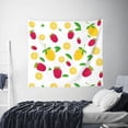 thumbnail image 6 of Balery Strawberry and Lemon Pattern Tapestry 60x51 Inches - Large Wall Hanging Tapestry for Bedroom, Living Room, Dorm Decor - Artistic and Aesthetic Room Decor, 6 of 9
