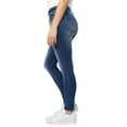 thumbnail image 3 of WallFlower Women's Flirty Curvy Skinny High-Rise Insta Stretch Juniors Jeans (Standard and Plus), 3 of 5