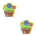 thumbnail image 4 of Injueey 1 Juego de de Pascua, artesanías de madera, letrero exterior, colgadores de puerta, suministros de fiesta, adornos, decoración del JM00323 2piezas Injueey CBP220961, 4 of 6
