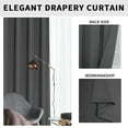 thumbnail image 4 of Easy-Going Blackout Curtains, Gray, 52 x 84 inch, 4 of 8
