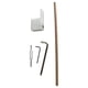thumbnail image 4 of Juego de reparación de clavijas para puente de guitarra, accesorio compacto y portátil para instrumentos musicales. Blanco, 4 of 9