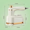 thumbnail image 7 of Steam Iron,  Portable Steamer for Clothes, 2-In-1 Steamer and Iron, Continuous Steam & Dry Ironing, Compact Lightweight Design with 30ml Water Tank for Home & Travel Use, 7 of 7