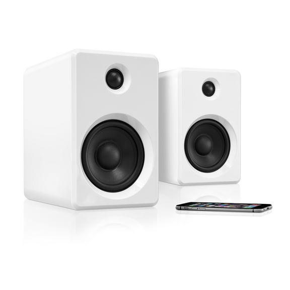 Innovative Technology Rechargeable Bluetooth Wireless 50 watt Bookshelf Speakers