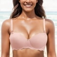 thumbnail image 2 of Sngxgn Womens Smooth Light Bra Underwire T-shirt Bra(Pink,B/34/75AB), 2 of 4