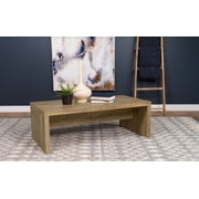 Coaster Home Furnishings Rectangular Farmhouse Coffee Table Rustic Wood Centerpiece, Mango