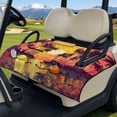thumbnail image 3 of Yuyamidu Sunset Golf Cart Seat Covers with Pockets Coconut Tree Golf Cart Seat Towel Blanket Club Car Seats Cushion Covers Seaside Golf Cart Accessories Decor, 3 of 8