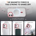 thumbnail image 4 of For iPhone 17 Magnetic Phone Case,With Contractile Lens Ring Kickstand,Compatible with Mag-safe,Transparent Back,Ultra Slim Shockproof Anti-fall Protection Rugged Phone Case,Red, 4 of 4