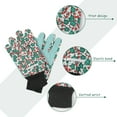 thumbnail image 2 of Hengguang 4 Pairs Gardening Gloves for Women, Floral Gardening Gloves for Ladies Women, Garden Gloves with Non-Slip Dots, Elastic Cuffs for Yard, Fishing, Weeding, 2 of 8
