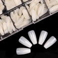 thumbnail image 1 of Uñas postizas de ataúd natural, 500 piezas de uñas acrílicas de bailarina, cubierta completa, puntas de uñas postizas artificiales con forma de ballet, 10 tamaños, 1 of 1