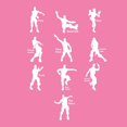 thumbnail image 2 of UGP Campus Apparel Emote Dances - Funny Youth T Shirt - Large - Pink, 2 of 6