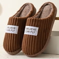 thumbnail image 2 of CHUMUD Slippers for Women, Warm Memory Foam Comfy Plush Slippers with Anti-Skid Rubber Sole Slip On House Shoes Indoor Use, 2 of 5