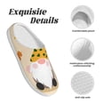 thumbnail image 5 of Rateoe Three Gnomes With Balloons Print Women's Men's Cotton Knit Slippers Lightweight Memory Foam Indoor House Shoes with Anti-Skid Sole-39/40, 5 of 7