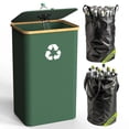 thumbnail image 1 of Papelera de reciclaje Pakusane para cocina, interior y hogar, 100 litros, color verde, 1 of 7