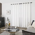 thumbnail image 3 of Deconovo Silver Printed Blackout Curtains - 2 Panels, Wave Dots Pattern, Grommet Top, 52"x72", Thermal Insulated Drapes for Bedroom & Living Room, Pure White, 3 of 9