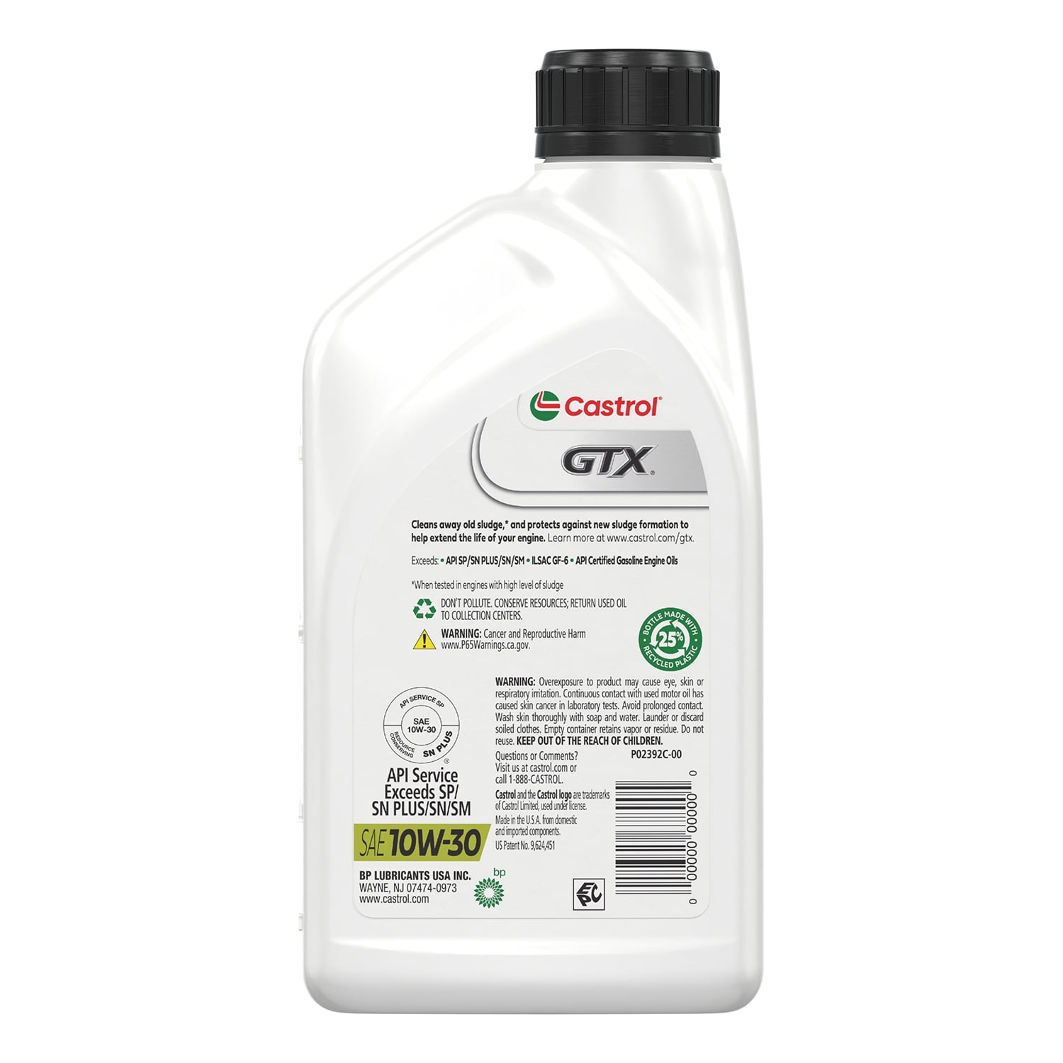 (4 pack) Castrol GTX 10W-30 Conventional Motor Oil, 1 Quart