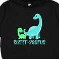 thumbnail image 3 of Inktastic Sister-saurus Cute Brontosaurus Family Toddler Hoodie, 3 of 4