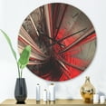 thumbnail image 2 of Designart 'Deep into Middle Fractal 3D' Modern Wood Wall Clock, 2 of 5