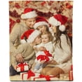 thumbnail image 6 of Custom Blanket with Photos Text Customized Blanket Personalized 7-Photo Collage Memorial Gifts Christmas Birthday Blankets for Family Friends Pets Mom Dad Wife Husband, 6 of 6