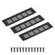 thumbnail image 1 of Cubierta de ventilación rectangular Uxcell 9 x 2.4" 3Pcs de aluminio color negro, 1 of 7