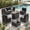 Black, variant on STARY 7 Pieces Outdoor Conversation Set, Patio Sectional PE Rattan Furniture Set for Backyard, Blue