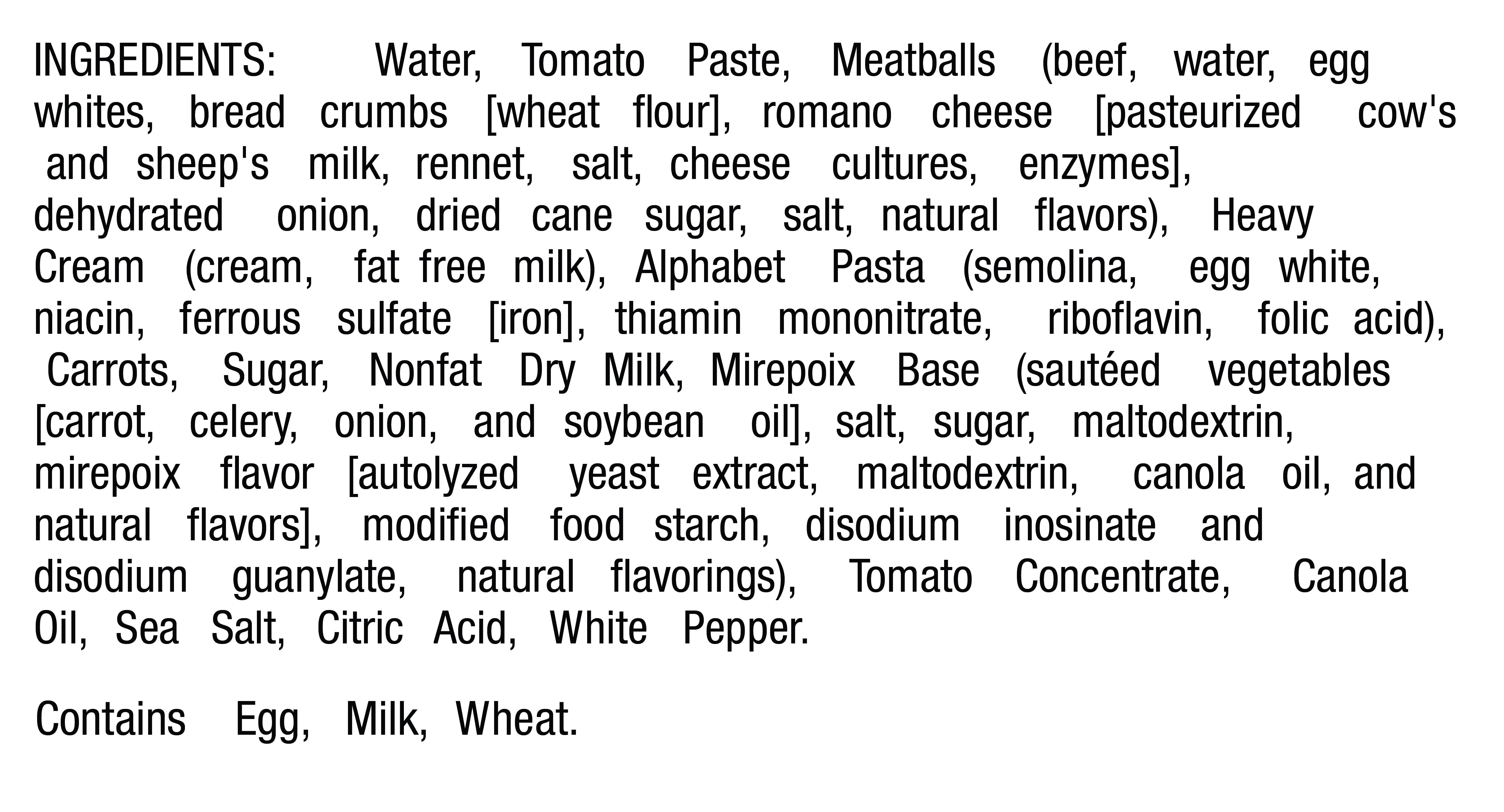 Marketside Alphabet Pasta with Beef Meatballs Soup, Fresh Deli Soup, 16 oz Cup