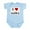 Sky Blue, variant on CafePress - I Love Safta Infant Bodysuit - Baby Light Bodysuit, Size Newborn - 24 Months