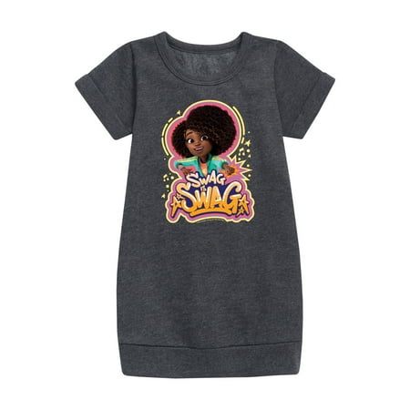 

Karma s World - Swag Is Swag - Toddler And Youth Girls Fleece Dress