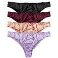 thumbnail image 2 of Hfolob Women's Exotic Lingerie Ultra Thin Fashion Satin Thong Panties Spring Summer Nightwear Casual Bra For Women, 2 of 4