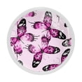 thumbnail image 1 of 4 Pcs Watercolor Butterflies Knobs for Kitchen Cabinet Cupboard Dresser Bookcase Drawer Pulls Handles Round Home Decor, 1 of 5