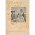 thumbnail image 3 of Louis Rhead 11x14 Black Modern Framed Museum Art Print Titled - Harper's Bazar Thanksgiving 1892 (1892), 3 of 5