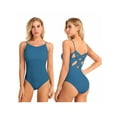 thumbnail image 4 of iEFiEL Women Ballet Dance Gymnastic Leotard Bodysuit with Spaghetti Shoulder Straps, 4 of 7