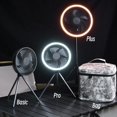 thumbnail image 3 of Ventilateur de Camping 10000mAh, circulateur Portable de bureau Rechargeable, ventilateur électrique de plafond sans fil avec batterie externe, trépied d'éclairage LED, 3 of 4