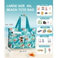 thumbnail image 5 of Large Beach Bags for Women Pool Bag with Zipper,  Sandproof Beach Tote Travel Bag with Wet Pocket | , Large capacity, Dry/wet separation, Durable fabric, Cooling function, sandproof, 5 of 6