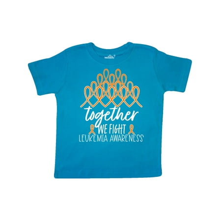 

Inktastic Together We Fight Leukemia Awareness Orange Ribbons Gift Toddler Boy or Toddler Girl T-Shirt
