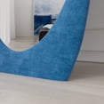 thumbnail image 4 of VLUSH Irregular Full Length Mirror, Floor Mirror Hanging & Leaning, 63"x24" Wavy Wall Mirror (Blue), 4 of 6