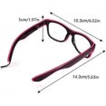 thumbnail image 3 of Gafas de fiesta (color morado), gafas de neón, gafas de sol que funcionan con pilas.Para baile de bar, apto para hombres, mujeres y niños.Es el mejor compañero para una fiesta de Halloween., 3 of 5