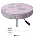 thumbnail image 4 of Kll Pink Flamingo (2) Round Bar Chair Cushion Cover 13 Inch,Bar Stool Protector With Elastic, Soft Washable, 4 of 7