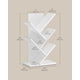 thumbnail image 5 of Estantería VASAGLE Tree de 5 niveles, color blanco nube, para libros, CD y juegos, 5 of 7