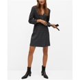 thumbnail image 1 of MNG Womens Belted Wrap Dress gray 6, 1 of 1